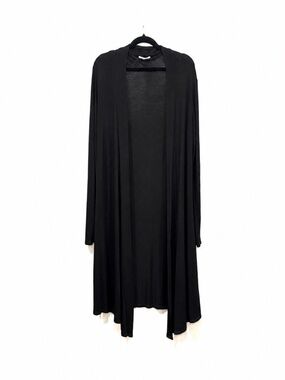 Prospect Blvd Black Long Open Front Cardigan Duster M